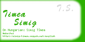 timea simig business card
